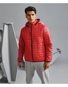 2-TS023-Veste à capuche Honeycomb homme 2